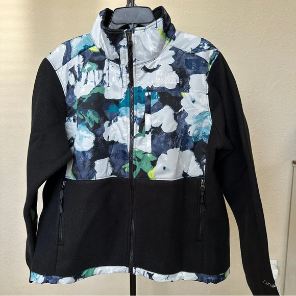 The North Face Women’s Plus Denali Fleece Jacket TNF Black Print Sz 1X NWOT - Picture 5 of 16